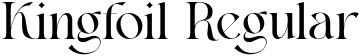 Kingfoil Regular font - Kingfoil.otf