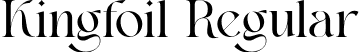 Kingfoil Regular font - Kingfoil.ttf