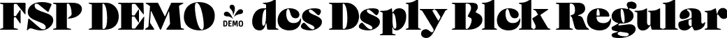 FSP DEMO - dcs Dsply Blck Regular font - Fontspring-DEMO-audacious-displayblack.otf