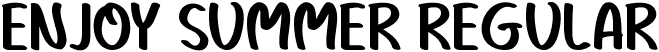 Enjoy Summer Regular font - Enjoy Summer.ttf