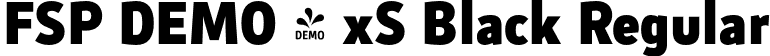 FSP DEMO - xS Black Regular font - Fontspring-DEMO-saldaxs-black.otf