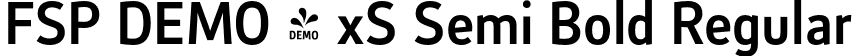 FSP DEMO - xS Semi Bold Regular font - Fontspring-DEMO-saldaxs-semibold.otf