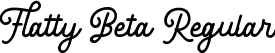 Flatty Beta Regular font - FlattyDemo.ttf
