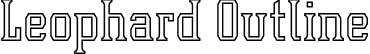 Leophard Outline font - Leophard-Outline.otf