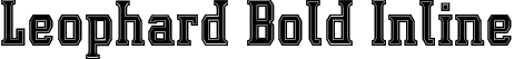 Leophard Bold Inline font - Leophard-Bold Inline.otf