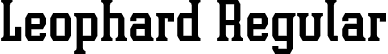 Leophard Regular font - Leophard.otf