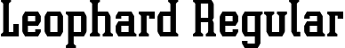 Leophard Regular font - Leophard.ttf