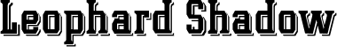 Leophard Shadow font - Leophard-Shadow.otf