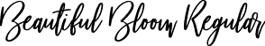 Beautiful Bloom Regular font - BeautifulBloom-Regular.otf