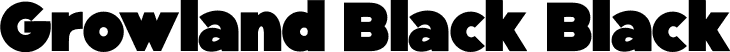 Growland Black Black font - Growland Black.ttf