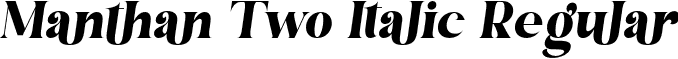 Manthan Two Italic Regular font - Manthan Two Italic.otf