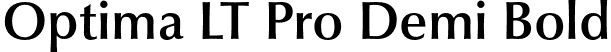 Optima LT Pro Demi Bold font - OptimaLTPro-DemiBold.otf