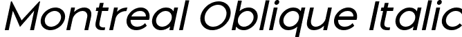Montreal Oblique Italic font - Montreal Oblique.ttf