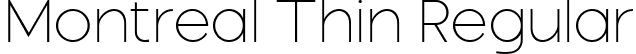 Montreal Thin Regular font - Montreal Thin.otf