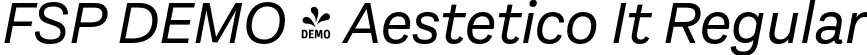 FSP DEMO - Aestetico It Regular font - Fontspring-DEMO-aestetico-regularit.otf