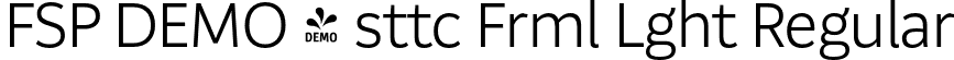 FSP DEMO - sttc Frml Lght Regular font - Fontspring-DEMO-aesteticoformal-light.otf