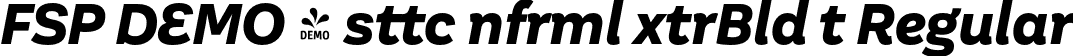 FSP DEMO - sttc nfrml xtrBld t Regular font - Fontspring-DEMO-aesteticoinformal-extraboldit.otf