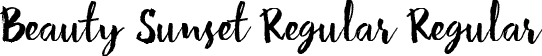 Beauty Sunset Regular Regular font - Beauty Sunset Regular.ttf