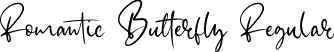 Romantic Butterfly Regular font - Romantic Butterfly 1.otf