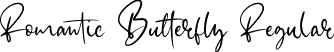 Romantic Butterfly Regular font - Romantic Butterfly 1.ttf