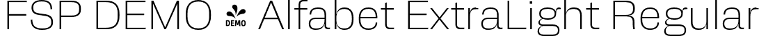 FSP DEMO - Alfabet ExtraLight Regular font - Fontspring-DEMO-alfabet-extralight.otf