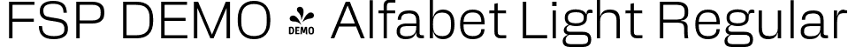 FSP DEMO - Alfabet Light Regular font - Fontspring-DEMO-alfabet-light.otf