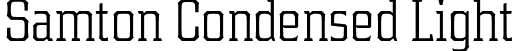 Samton Condensed Light font - Samton-CondensedLight.otf