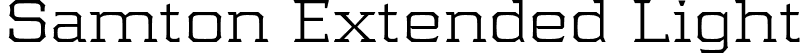 Samton Extended Light font - Samton-ExtendedLight.otf