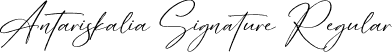 Antariskalia Signature Regular font - Antariskalia Signature.otf