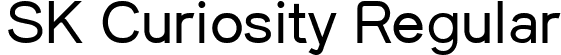 SK Curiosity Regular font - SKCuriosity-Regular.ttf