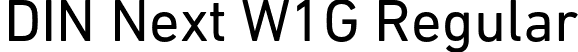 DIN Next W1G Regular font - DINNextW1G-Regular.otf