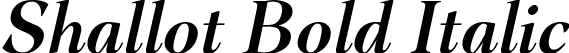 Shallot Bold Italic font - Shallot-BoldItalic.ttf