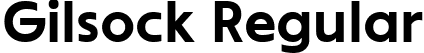 Gilsock Regular font - Gilsock.ttf