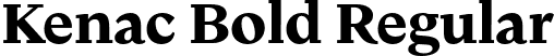 Kenac Bold Regular font - Kenac-Bold.otf