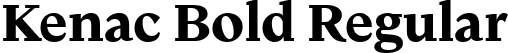 Kenac Bold Regular font - Kenac-Bold.ttf