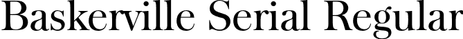 Baskerville Serial Regular font - SoftMaker - BaskervilleSerial.otf