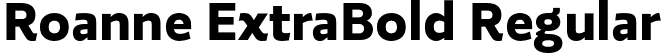 Roanne ExtraBold Regular font - RoanneExtraBold.otf