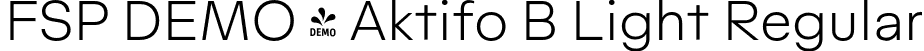 FSP DEMO - Aktifo B Light Regular font - Fontspring-DEMO-aktifob-light.otf