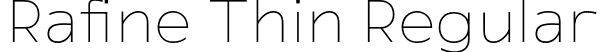 Rafine Thin Regular font - Rafine Thin.otf