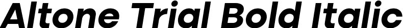 Altone Trial Bold Italic font - AltoneTrial-BoldOblique.ttf