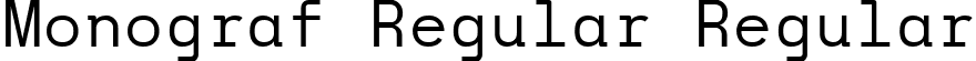 Monograf Regular Regular font - Monograf Regular.ttf