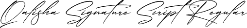 Qalisha Signature Script Regular font - Qalisha Signature Script.otf