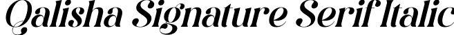 Qalisha Signature Serif Italic font - Qalisha Signature Serif Italic.otf