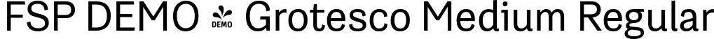FSP DEMO - Grotesco Medium Regular font - Fontspring-DEMO-grotesco-medium.otf
