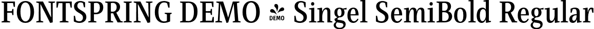 FONTSPRING DEMO - Singel SemiBold Regular font - Fontspring-DEMO-singel-semibold.otf