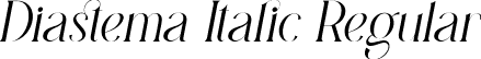 Diastema Italic Regular font - Diastema Italic.ttf