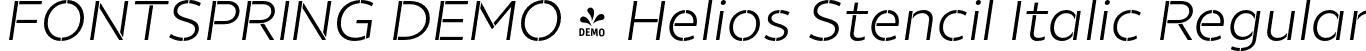 FONTSPRING DEMO - Helios Stencil Italic Regular font - Fontspring-DEMO-heliosstencil-regularitalic.otf