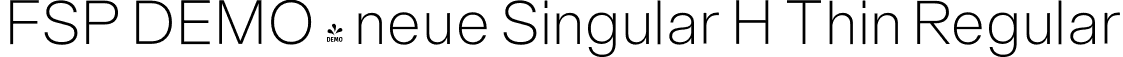 FSP DEMO - neue Singular H Thin Regular font - Fontspring-DEMO-neuesingular-h-thin.otf