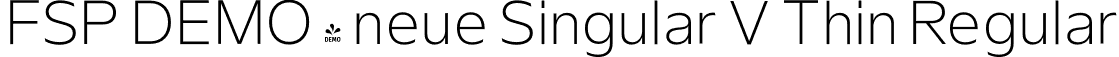 FSP DEMO - neue Singular V Thin Regular font - Fontspring-DEMO-neuesingular-v-thin.otf