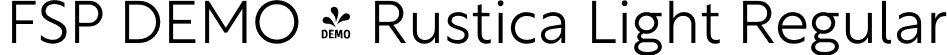 FSP DEMO - Rustica Light Regular font - Fontspring-DEMO-3_rustica-light.otf